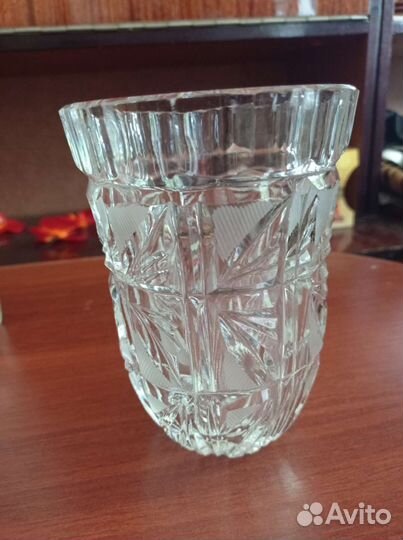 Ваза Кружки хрусталь СССР винтаж