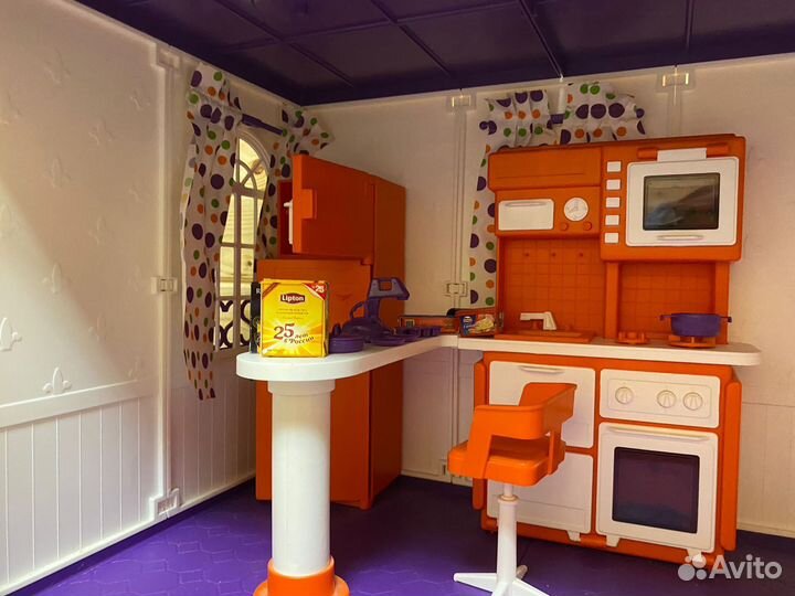 Домик кукольный огонек с мебелью