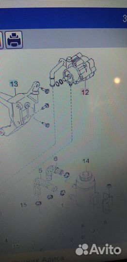 Насос гидроусилителя руля