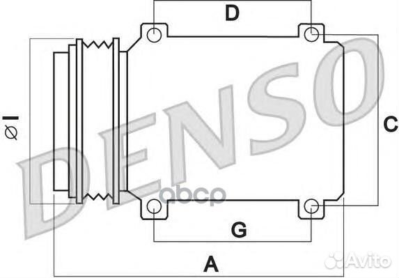 Компрессор кондиционера DCP17020 DCP17020 Denso