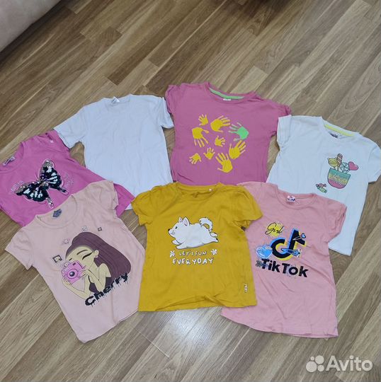 Футболки на девочку 4-5 лет