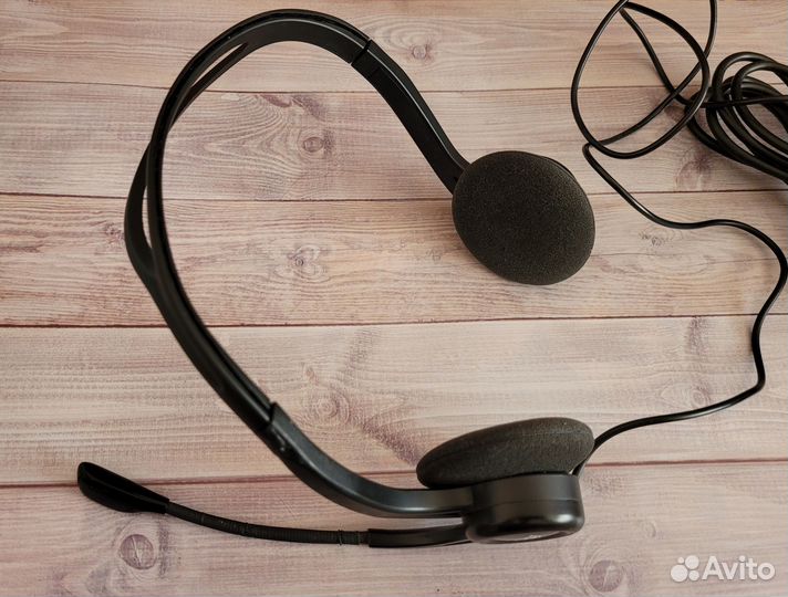 Наушники с микрофоном logitech