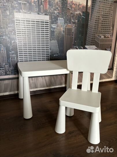 Детский стол и стул IKEA