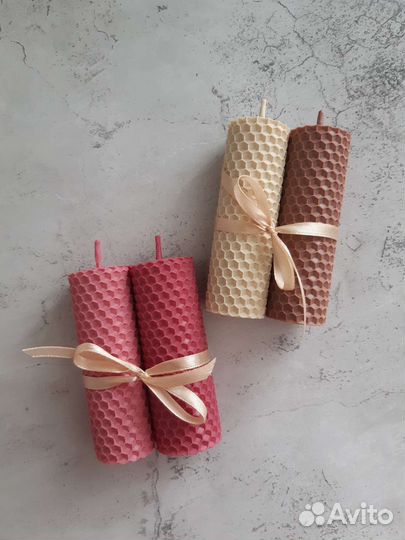 Свечи из цветной вощины