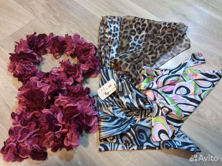 Женские шарфики и шейные платки