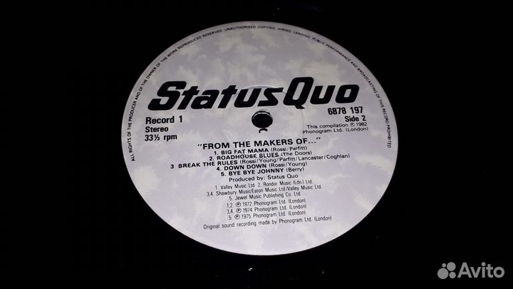 3LP Status Quo – From The Makers Of. UK Box Set