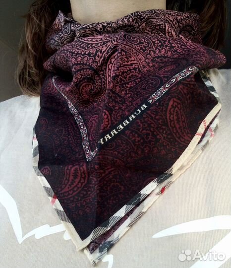 Burberry оригинал платок летний хлопок винтаж