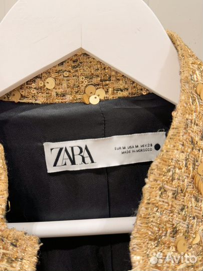 Бомбер Zara золотой