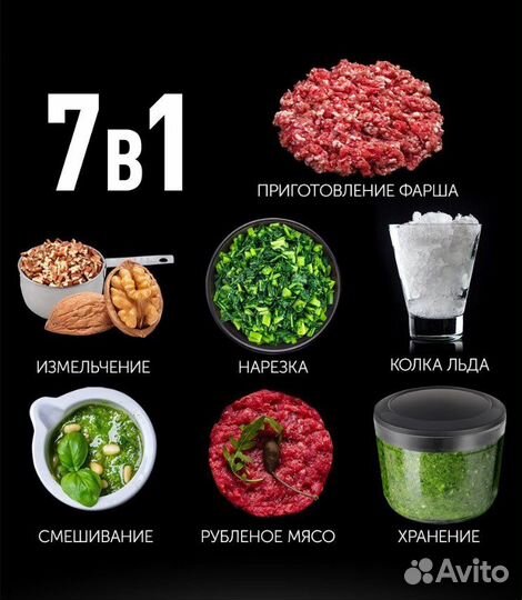 Измельчитель новый безпроводной Polaris