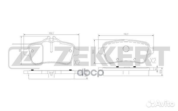 Колодки торм. диск. задн. MB CLA (117) 13- GL