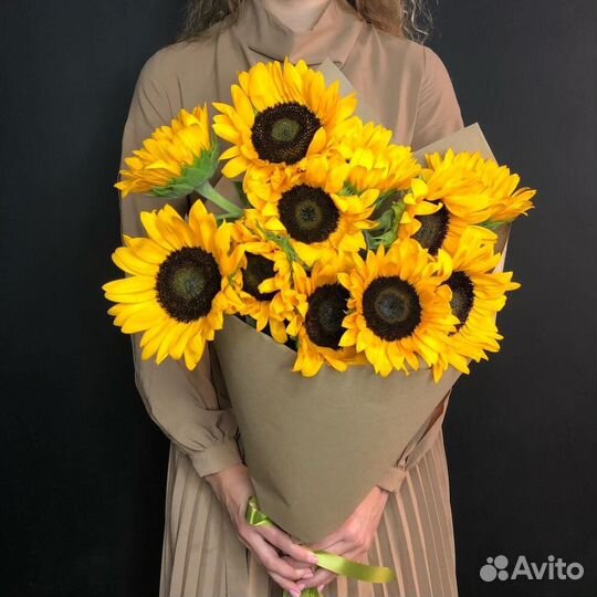 Подсолнухи букет. Цветы с Доставкой