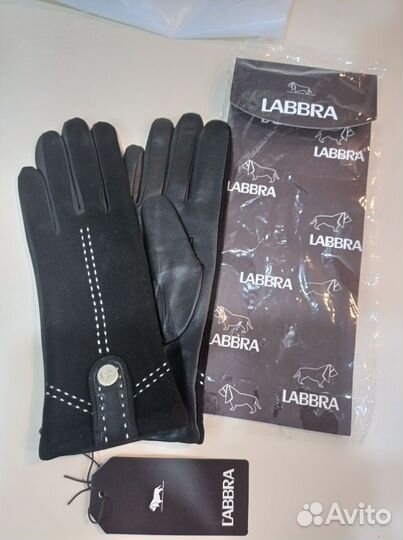 Перчатки женские кожаные новые 5.0