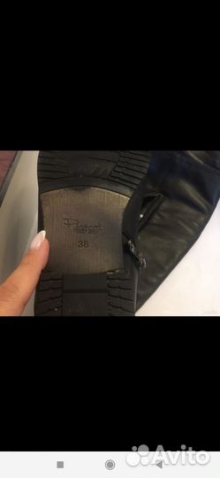 Сапоги кожаные женские