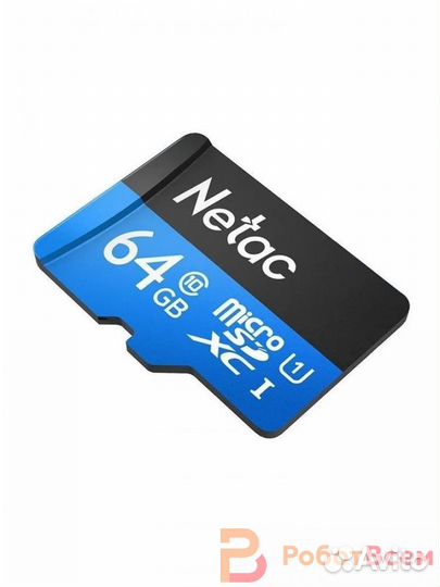 Карта памяти microsdxc U1 Netac P500 64 гб, 90 мб/с, Class 10, NT02P500STN-064G-S