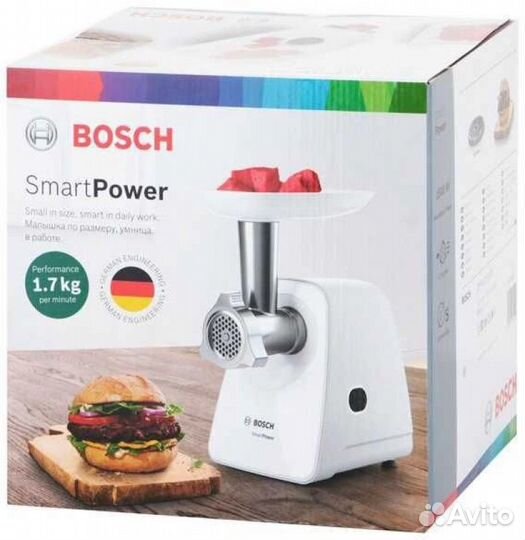 Мясорубка Bosch SMART Power MFW2500W белый