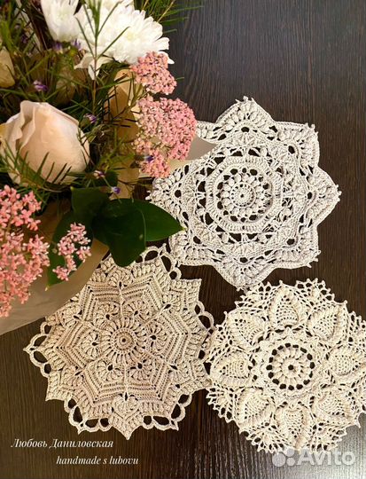 Вязанные салфетки