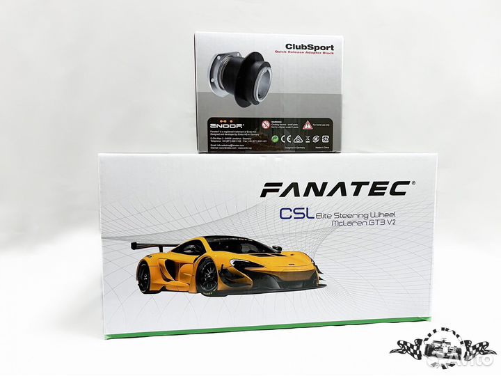 Fanatec Mclaren GT3 V2 с металлическим QR, Новый