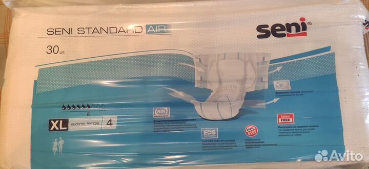 Seni standart AIR Подгузники для взрослых 4 XL