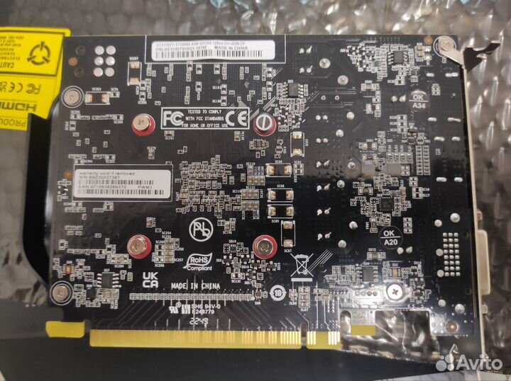 Видеокарта geforce GTX 1050Ti