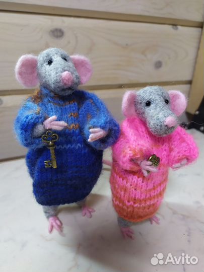 Декоративные мыши валяние