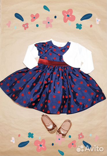 Рост 68-74 Выходное праздничное платье Mothercare