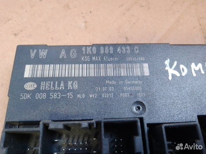 Блок комфорта Volkswagen Touran 1.9D 2004