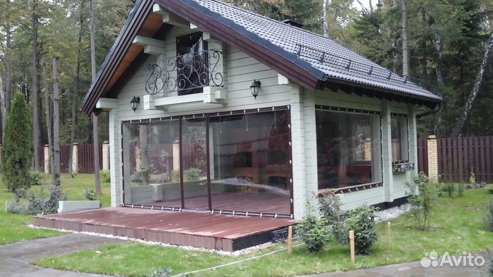 Мягкие окна для беседки