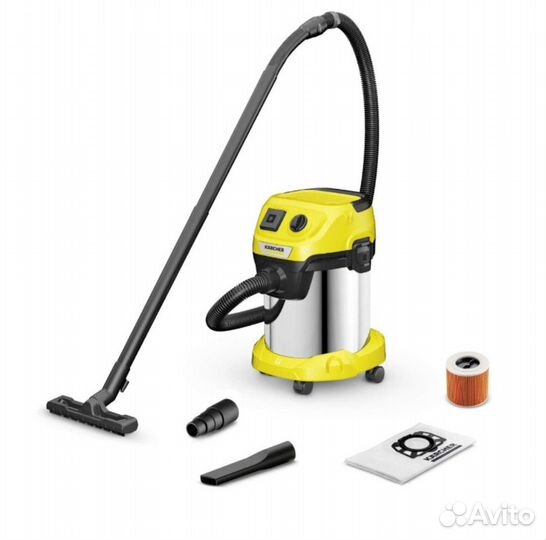 Строительный пылесос karcher wd 3 p s v -17/4/20