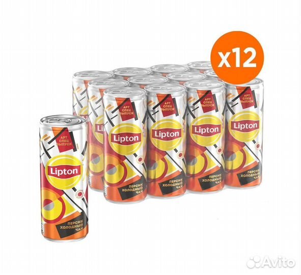 Холодный чай lipton ж/б персик 0,25л