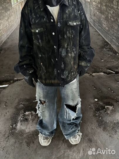 Balenciaga 2024 mud джинсы