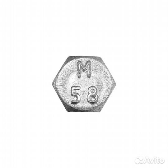 Болт шестигранный с полной резьбой 14х80 мм оц DIN