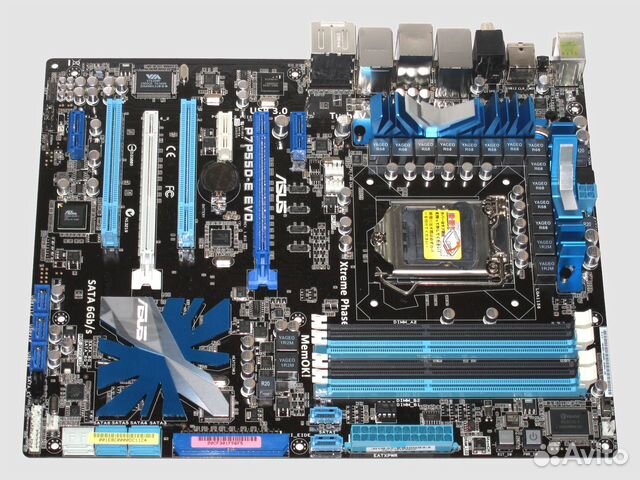 P7p55 схема фронтальной платы Asus p7p55d-e evo + i5-750 купить в Тольятти Электроника Авито