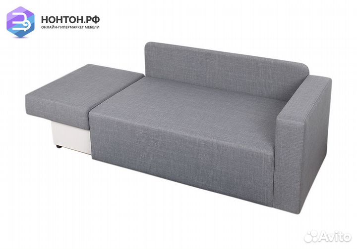 Диван еврокнижка Плей серый