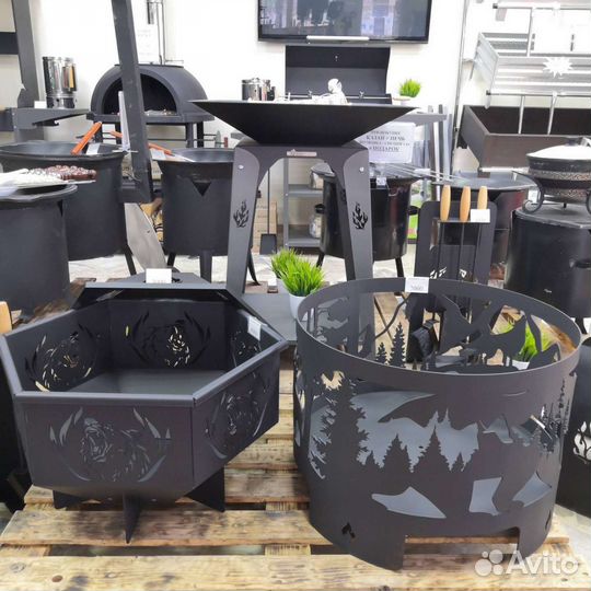 Очаг / Костровая чаша / Камин уличный