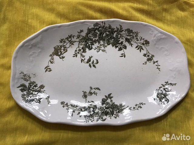 Блюдо, тарелка Т-ва М.С. Кузнецова 19 век