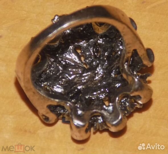 Кольцо Тёмно-синее Размер 17