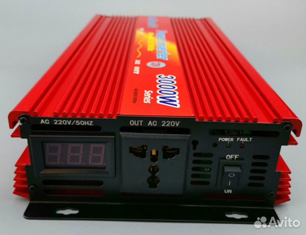 Инвертор автомобильный 12-220v 3000w