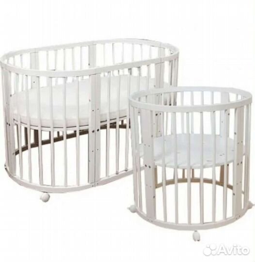Кроватка круглая/овальная 7 в 1