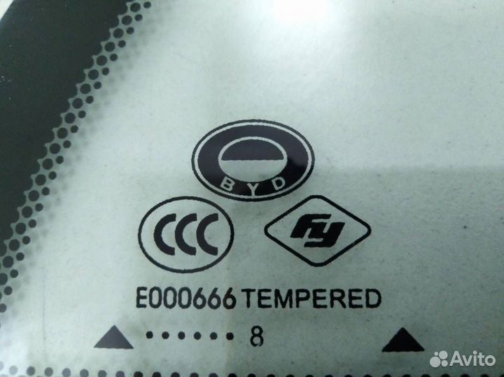 Стекло двери задней правой форточка Byd F3 2005-20