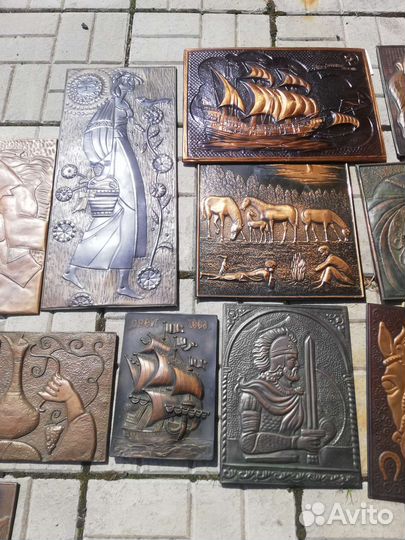 Чеканка медная СССР