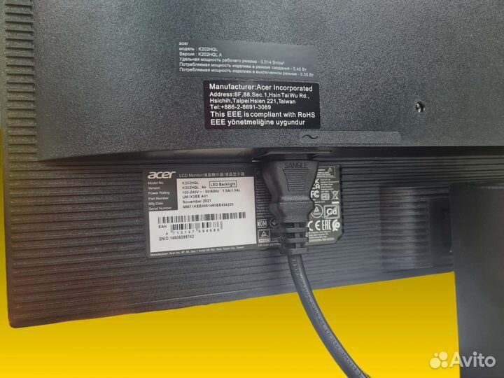 П.3139 Acer k202hql NEW