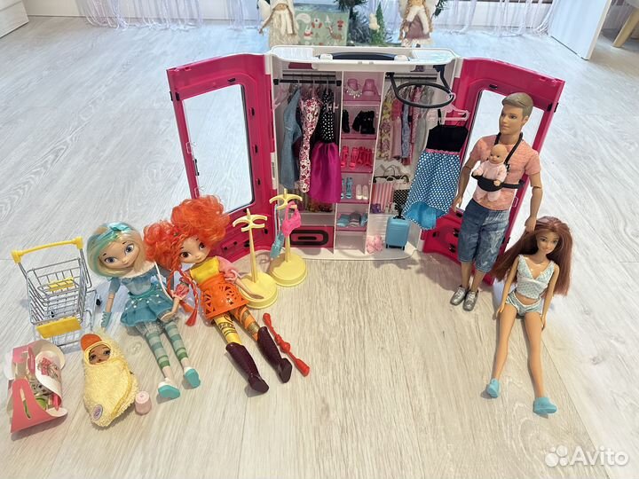 Кукольный домик для барби с мебелью
