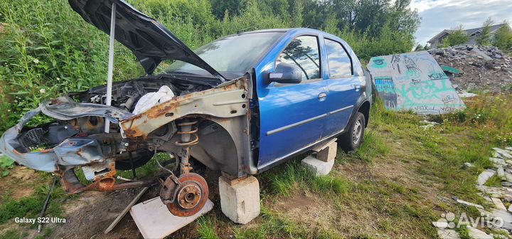 Renault Logan 1.6 МТ, 2008, битый, 312 000 км