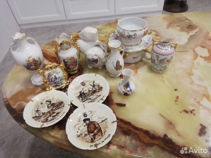 Ваза Limoges, P.Deshoulières и миниатюры