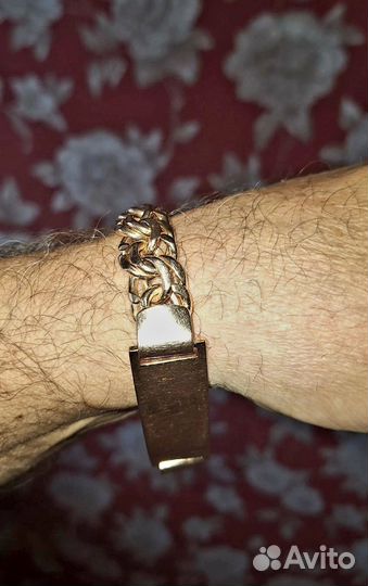 Мужской золотой браслет 585