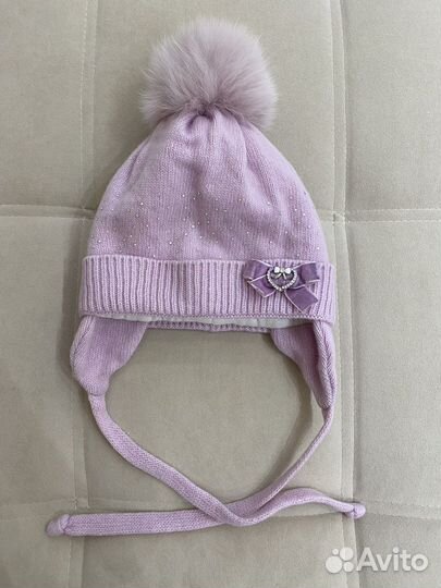 Шапка для девочки на 12m и 24m