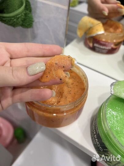 Сахарно-солевой скраб для тела Гринвей