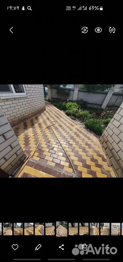 Укладка тротуарной плитки брусчатки