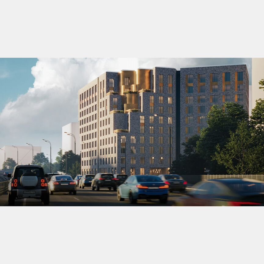 1-к. апартаменты, 38,5 м², 7/10 эт.