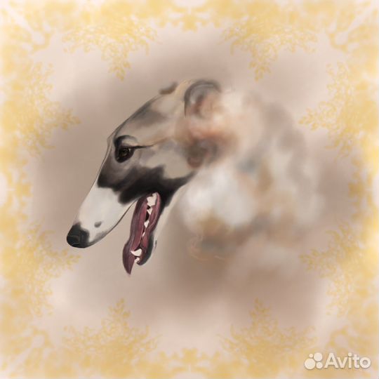 Картина портрет питомца по фото